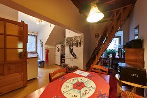 Apartament Ogrodowy z balkonem - dining room and kitchen